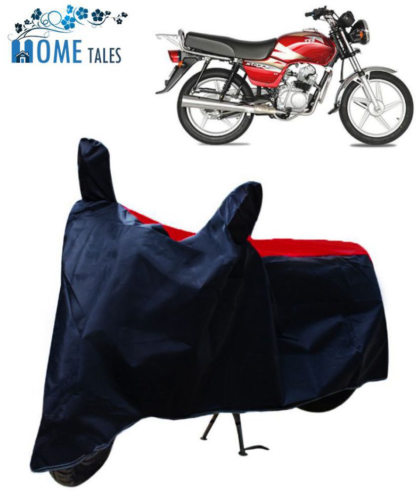     			HOMETALES - Red & Blue Bike Body Cover For TVS Star Lx (Pack Of1)