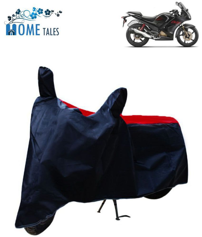    			HOMETALES - Red & Blue Bike Body Cover For Hero Karizma ZMR (Pack Of1)