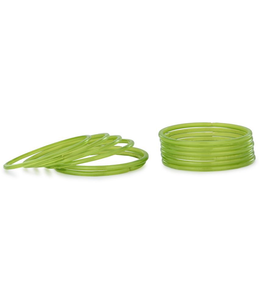     			Somil - Green Bangle ( Pack of 12 )