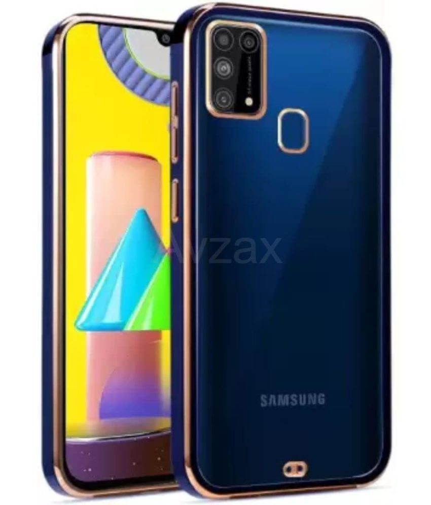     			KOVADO - Blue Silicon Silicon Soft cases Compatible For Samsung Galaxy M31 ( Pack of 1 )