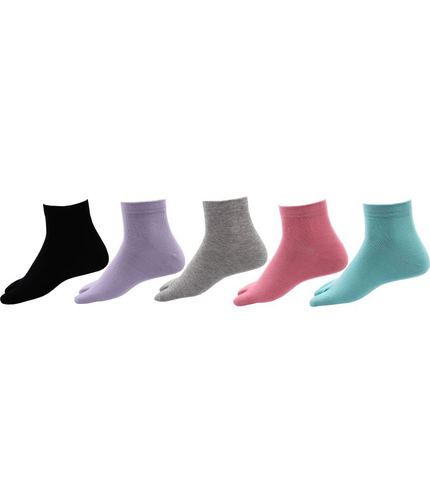     			RC. ROYAL CLASS - Multicolor Cotton Women's Thumb Socks ( Pack of 5 )