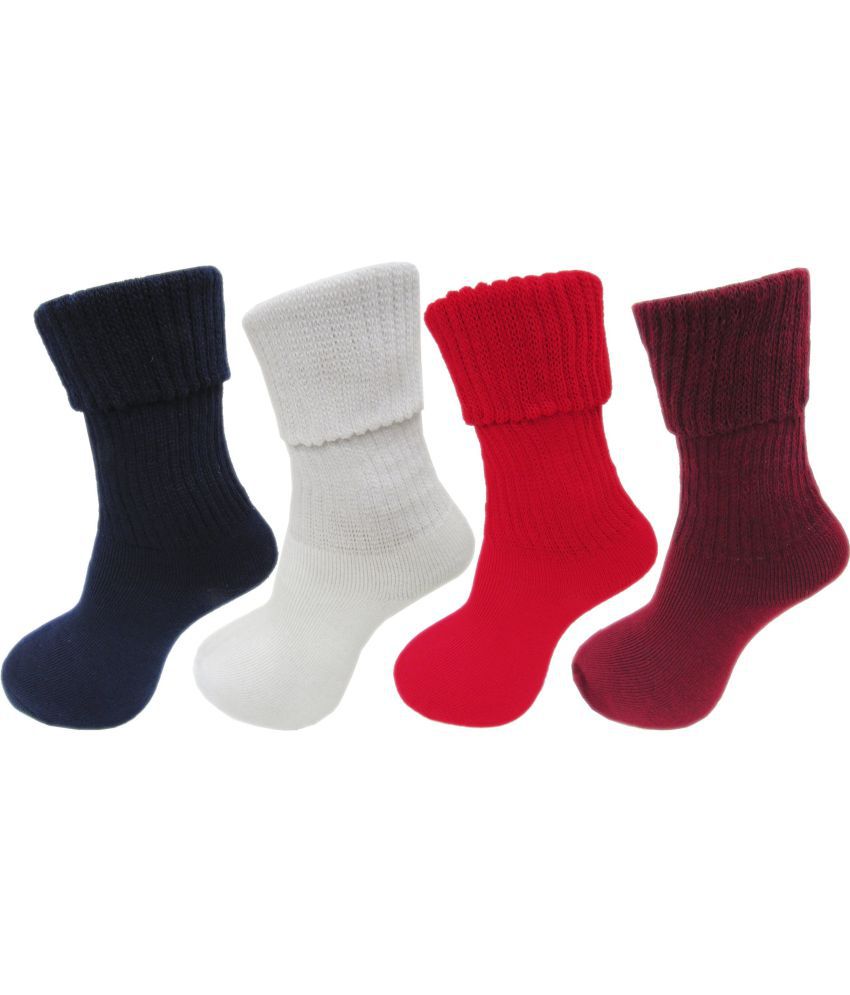     			RC. ROYAL CLASS - Multicolor Woollen Women's Mid Length Socks ( Pack of 4 )