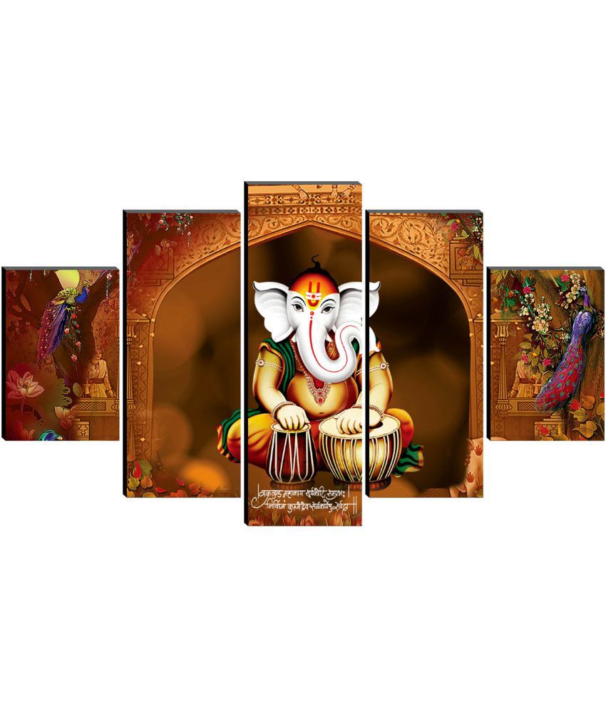     			Saf Lord Ganesh Ji Religious Wall Hanging Framed Painting