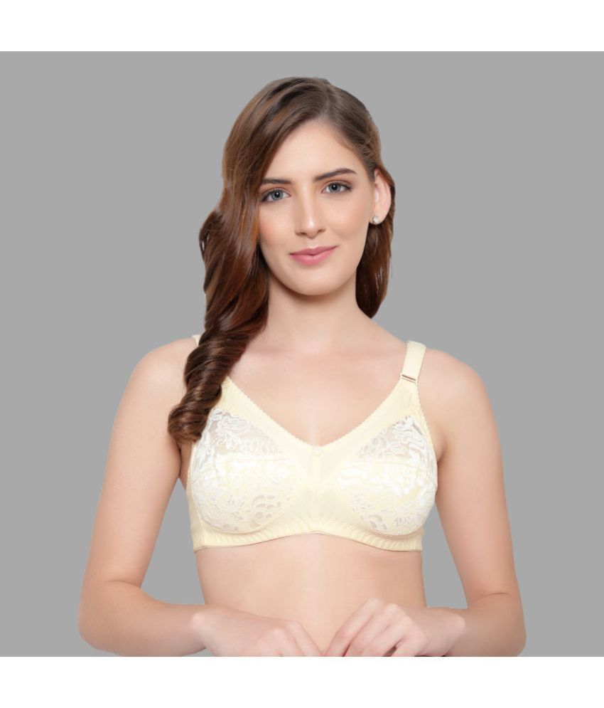     			KYODO Cotton Blend Non Padded Women's Everyday Bra ( Yellow )