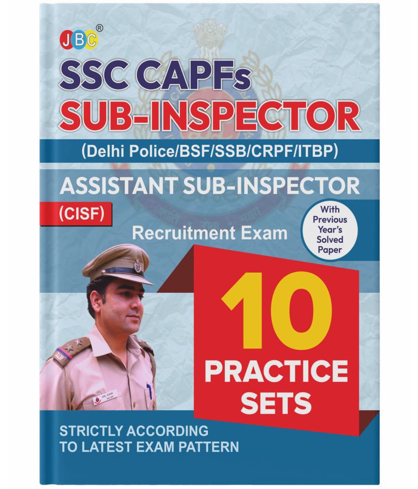     			10 Practice Sets, English SSC CAPFs SUB-INSPECTOR And Assistant SUB-INSPECTOR Recruitment Exam, SSC Book 2022