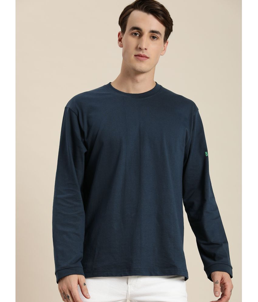     			Dillinger - Navy Cotton Oversized Fit Men's T-Shirt ( Pack of 1 )