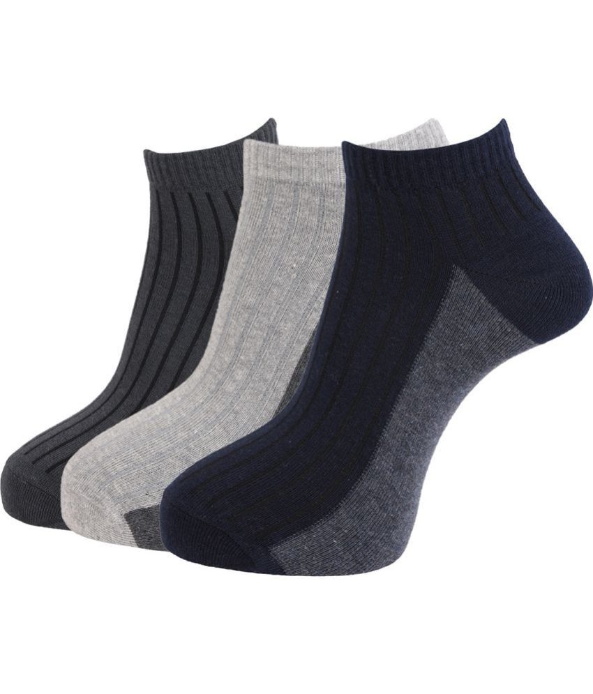 Dollar Socks - Cotton Men's Colorblock Multicolor Ankle Length Socks ( Pack of 3 )