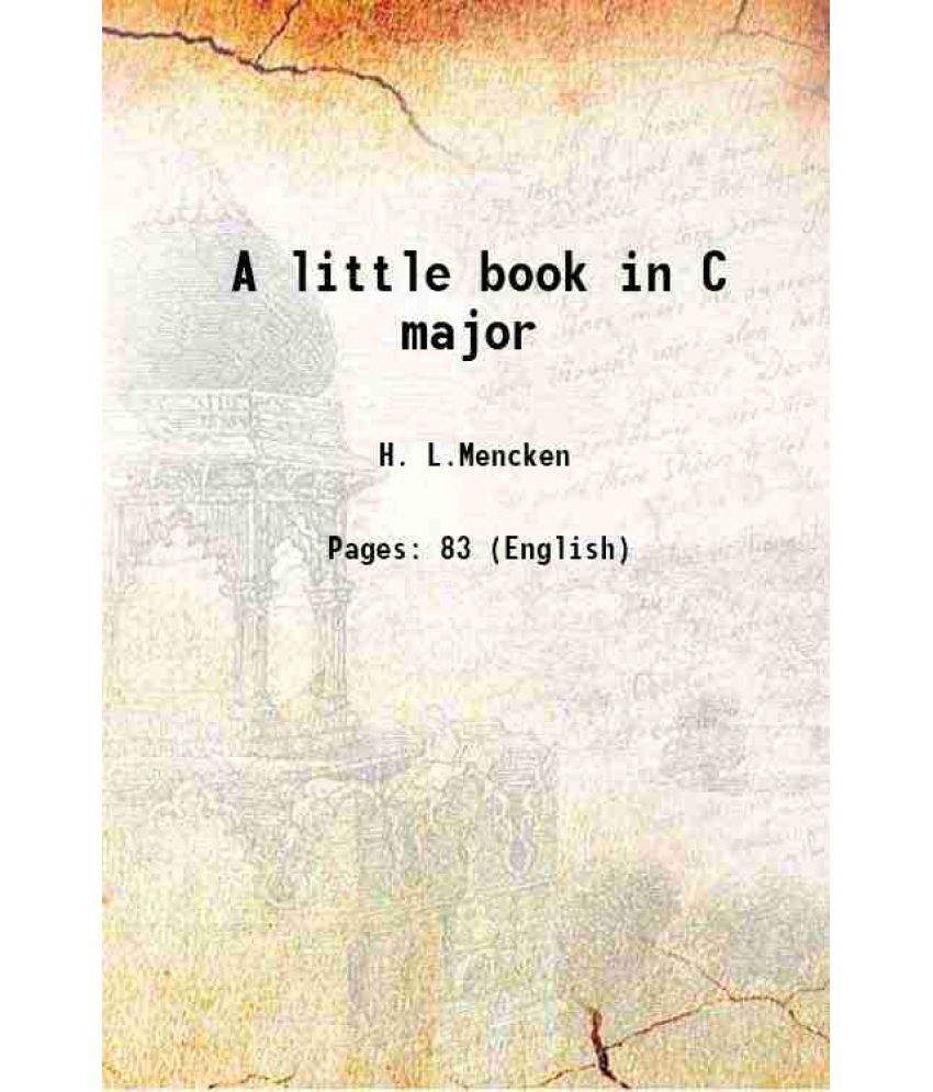     			A little book in C major 1916 [Hardcover]