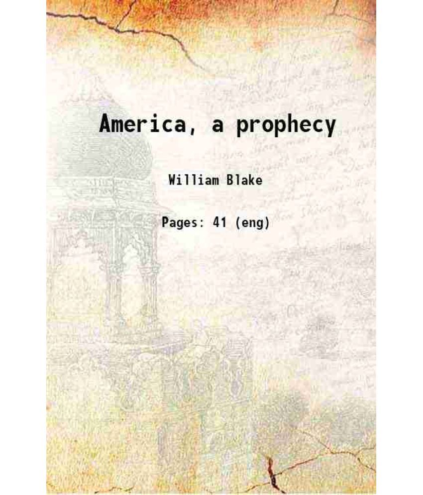     			America, a prophecy [Hardcover]