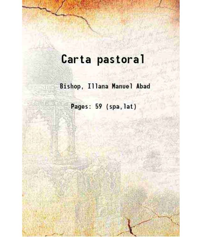     			Carta pastoral 1777 [Hardcover]