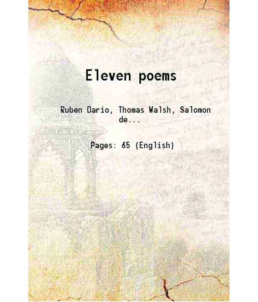     			Eleven poems 1916 [Hardcover]