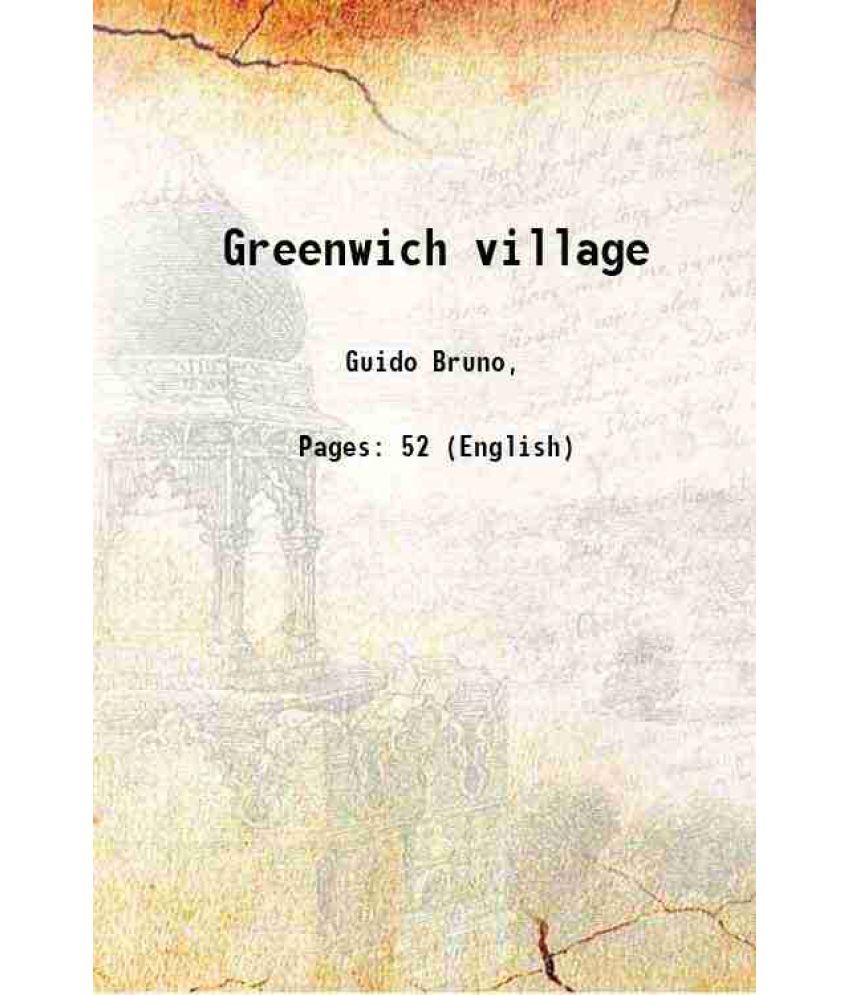     			Greenwich village 1915 [Hardcover]