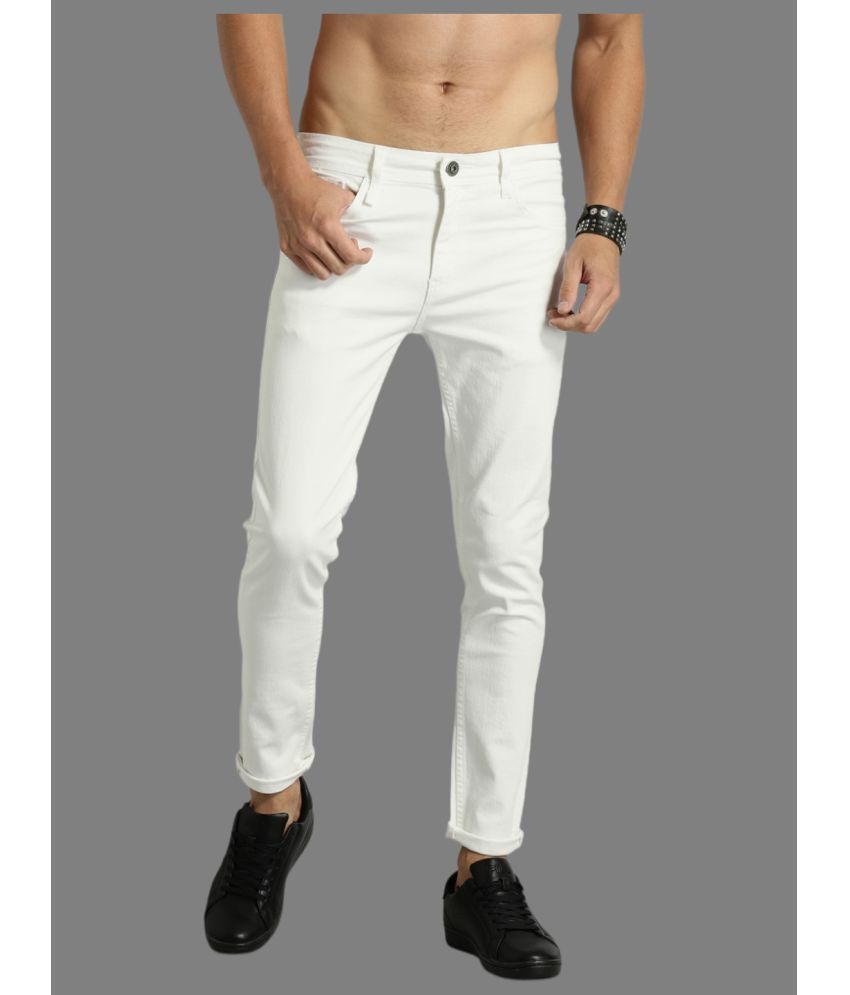     			Lawson - White Denim Slim Fit Men's Jeans ( Pack of 1 )