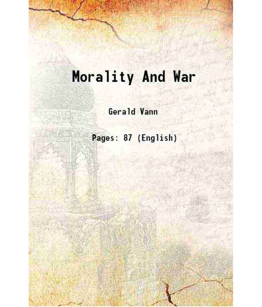     			Morality And War 1939 [Hardcover]
