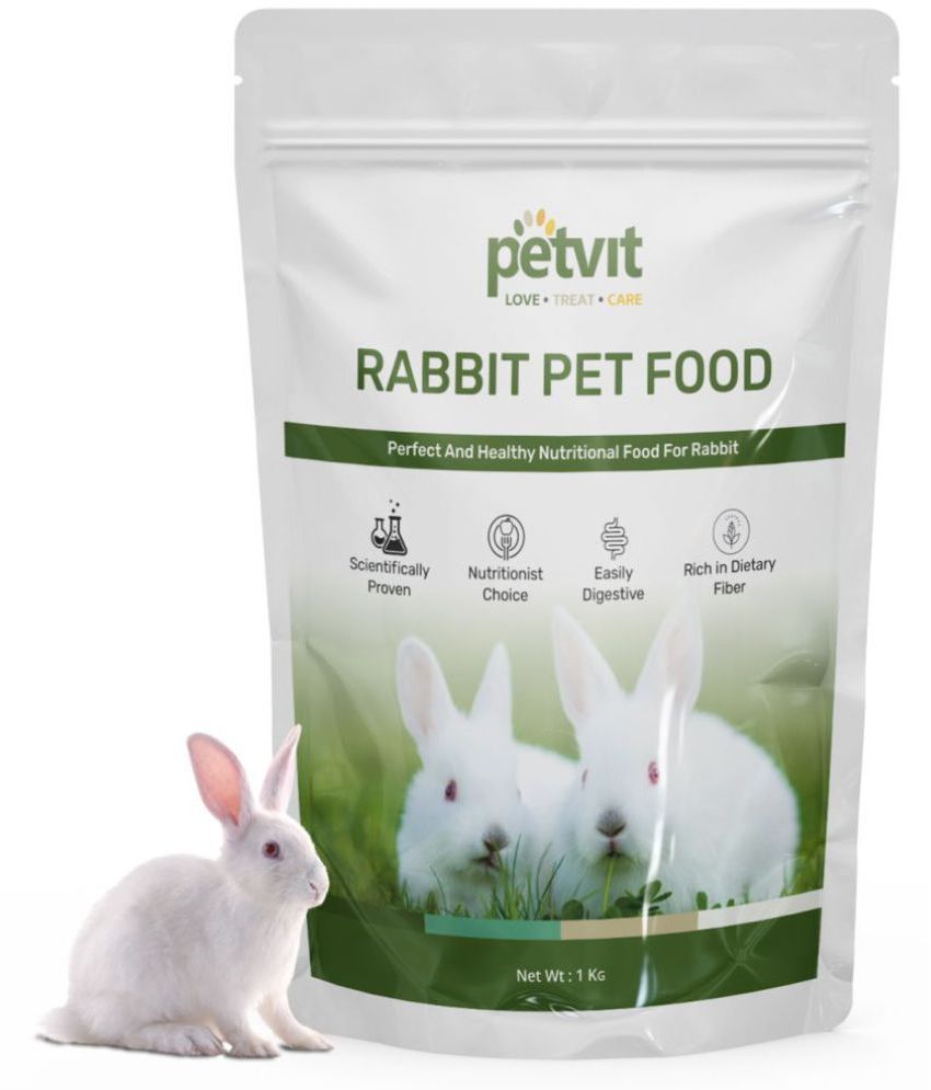 Petvit Rabbit Food with Wheat, Alfalfa Meal, Roasted Gram, Milk, Soyabean,  Vitamins | Improve Immunity | Prevent Hair Loss -1 kg: Buy Petvit Rabbit  Food with Wheat, Alfalfa Meal, Roasted Gram, Milk,