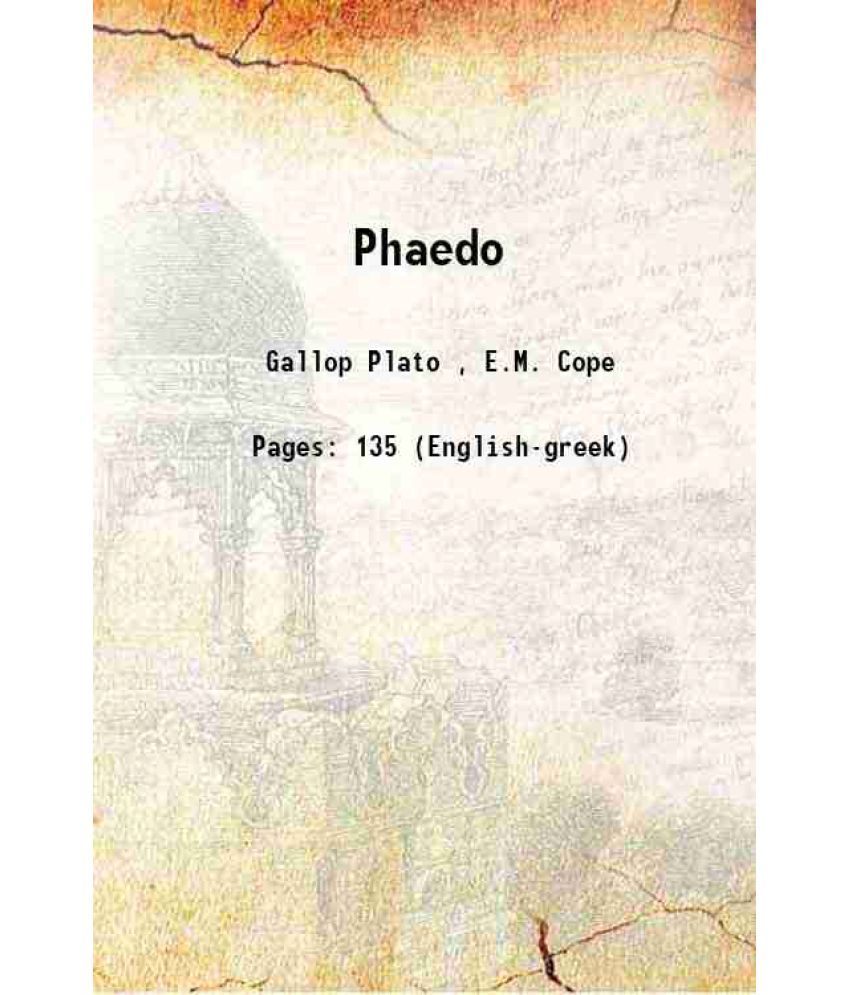     			Plato's Phaedo 1875 [Hardcover]