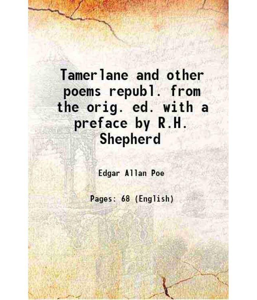     			Tamerlane and other poems 1884 [Hardcover]