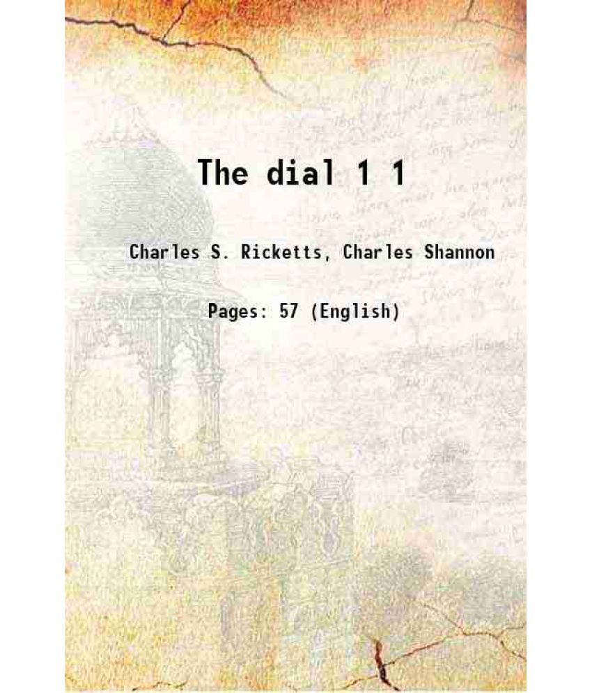     			The dial Volume 1 1889 [Hardcover]