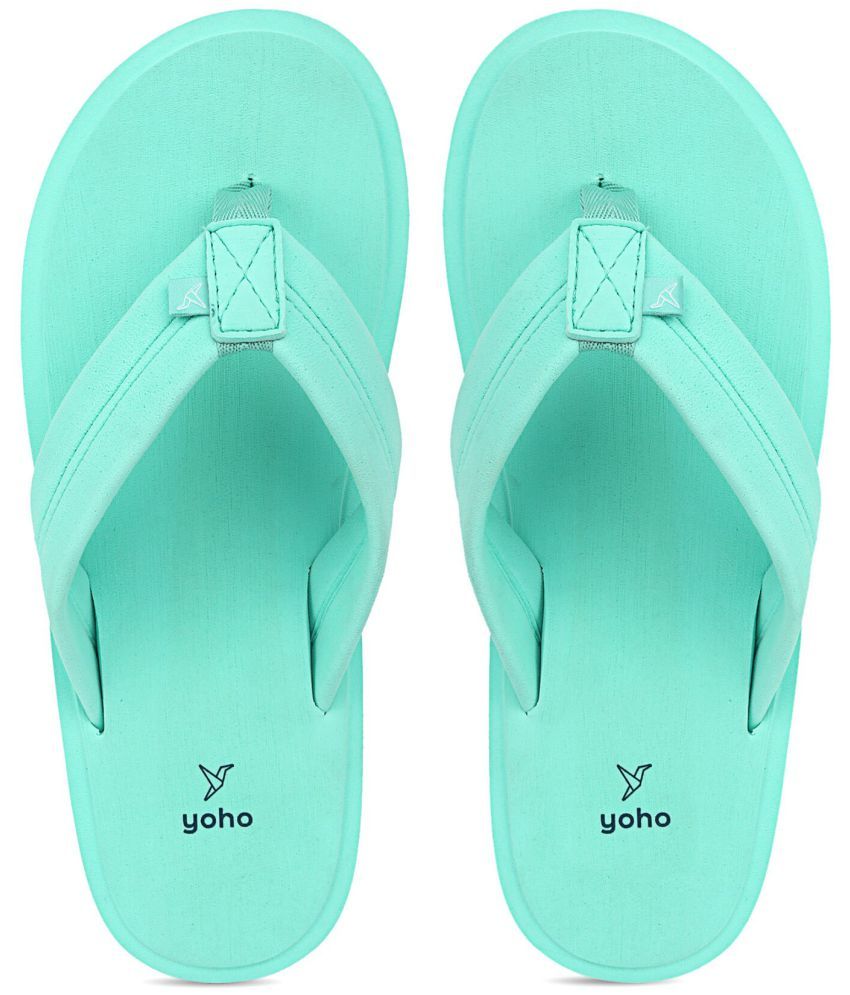     			Yoho - Green Men's Thong Flip Flop