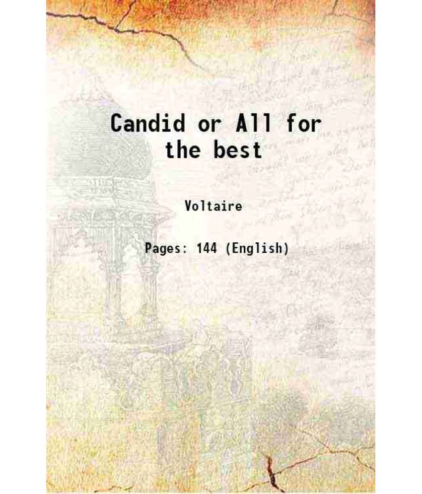     			Candid or All for the best 1759 [Hardcover]