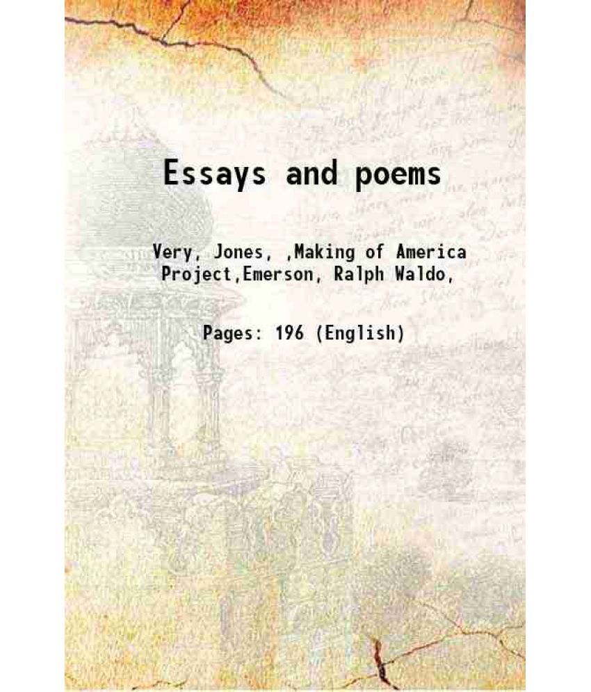     			Essays and poems 1839 [Hardcover]