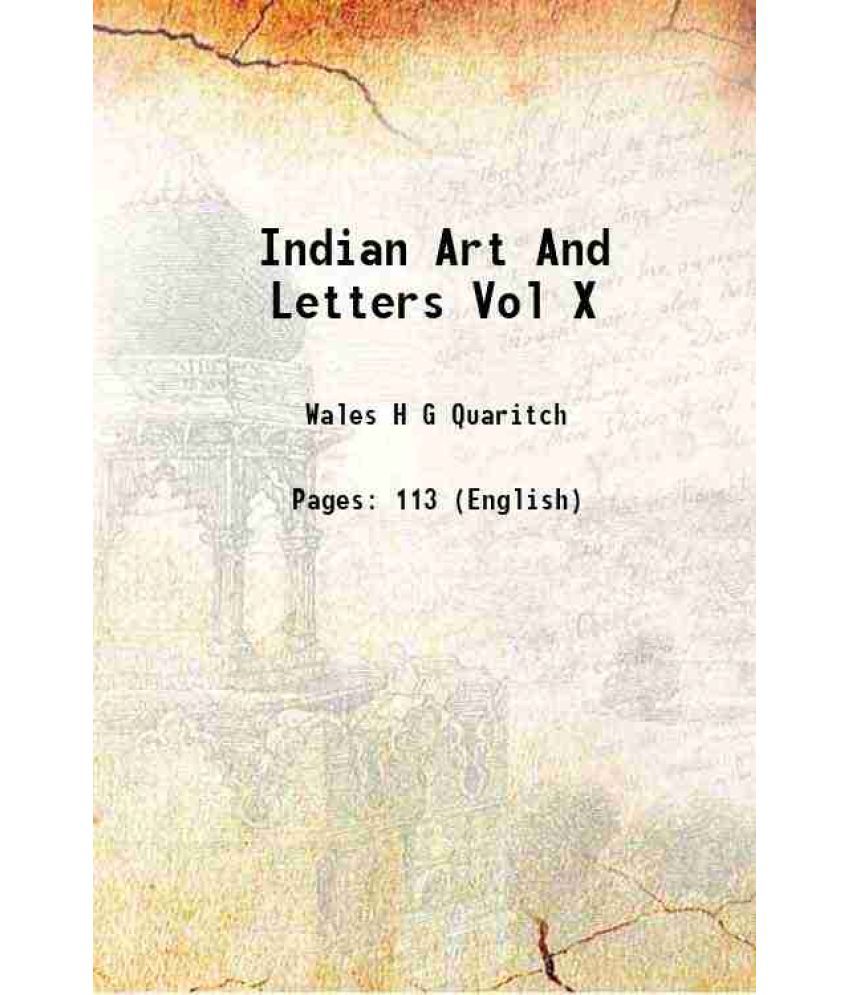     			Indian Art And Letters Vol X 1936 [Hardcover]