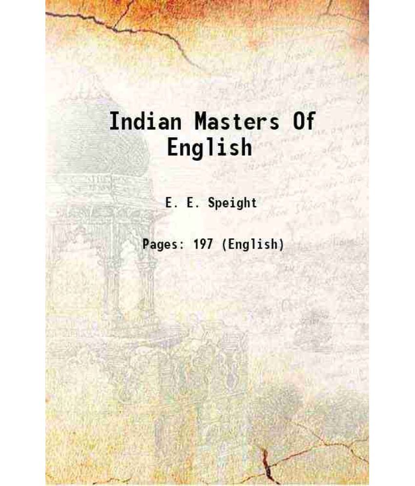     			Indian Masters Of English 1934 [Hardcover]