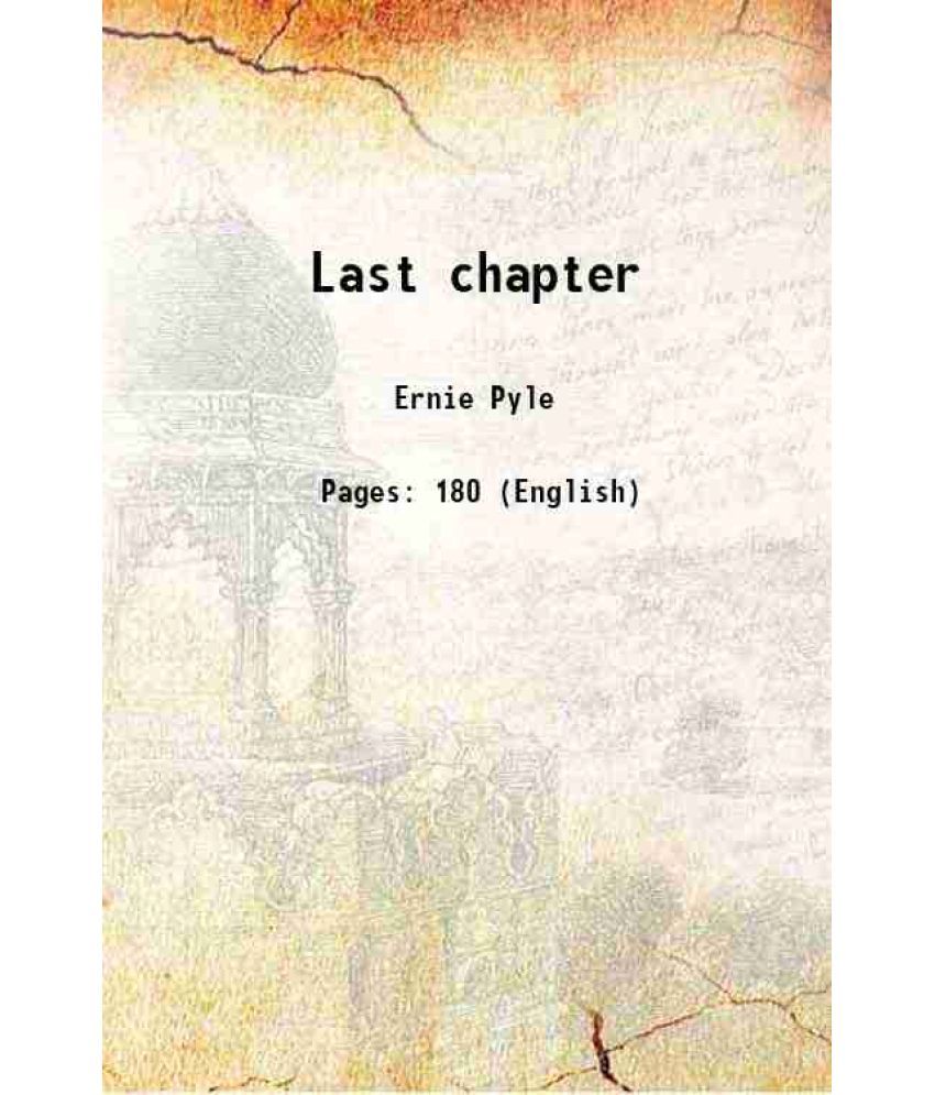     			Last chapter 1946 [Hardcover]