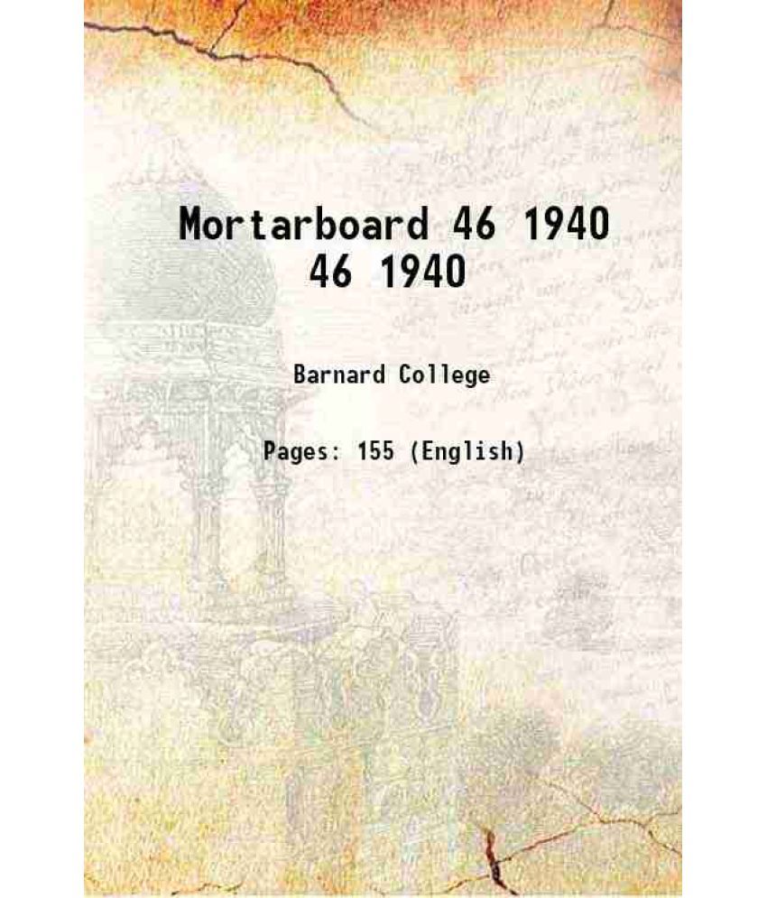     			Mortarboard Volume 46 1940 1939 [Hardcover]