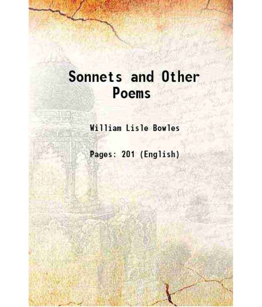     			Sonnets and Other Poems 1800 [Hardcover]