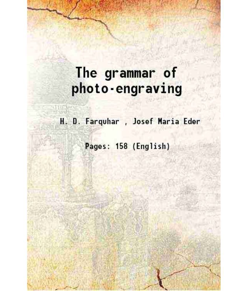     			The grammar of photo-engraving 1895 [Hardcover]