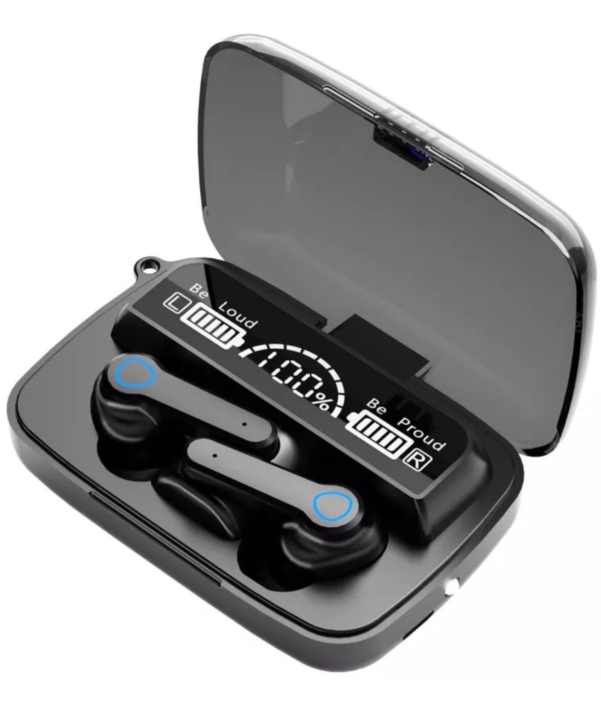 VEhop PowerBank Earbuds In Ear True Wireless (TWS) 280 Hours Playback IPX4(Splash & Sweat Proof) Passive noise cancellation -Bluetooth V 5.1 Black