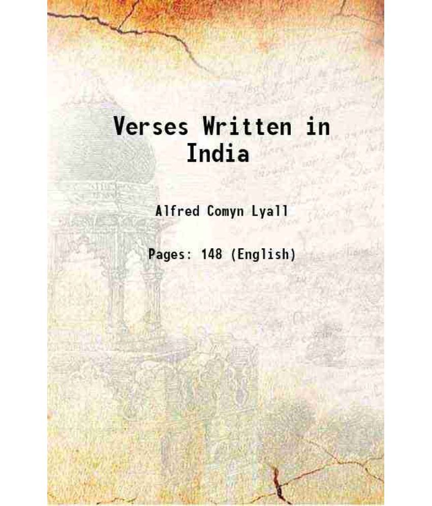     			Verses Written in India 1893 [Hardcover]