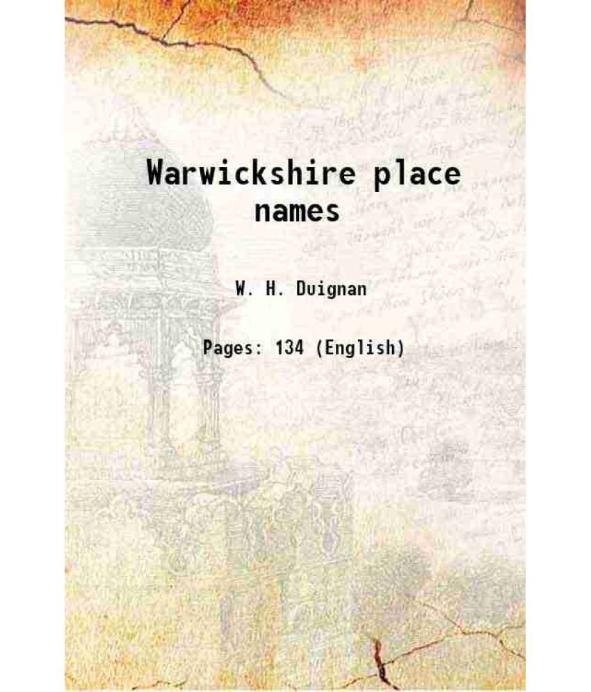     			Warwickshire place names 1912 [Hardcover]