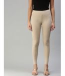 De Moza - Beige Cotton Women's Leggings ( Pack of 1 )