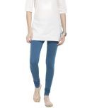 De Moza - Blue Cotton Women's Leggings ( Pack of 1 )