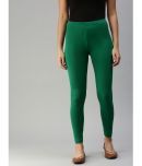 De Moza - Green Cotton Women's Leggings ( Pack of 1 )