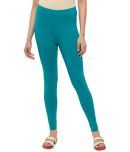 De Moza - Green Cotton Women's Leggings ( Pack of 1 )