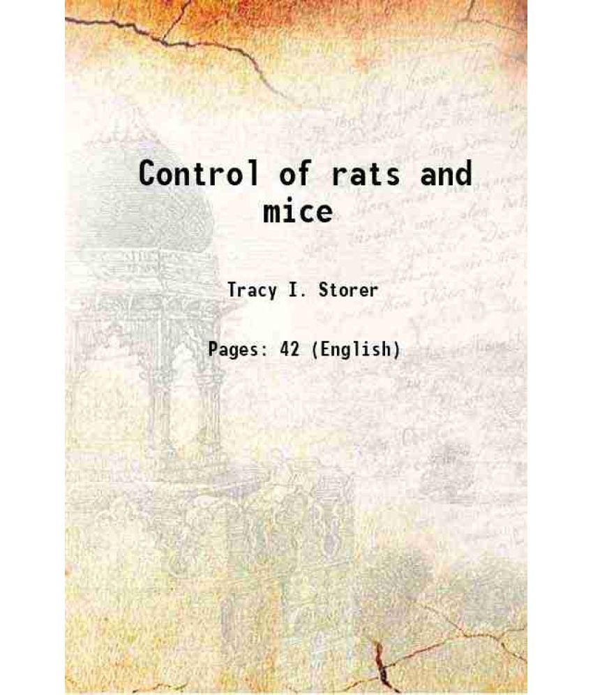     			Control of rats and mice 1948