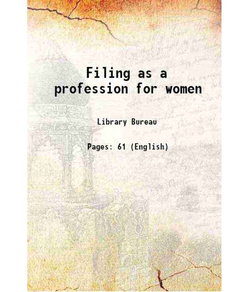     			Filing as a profession for women 1919