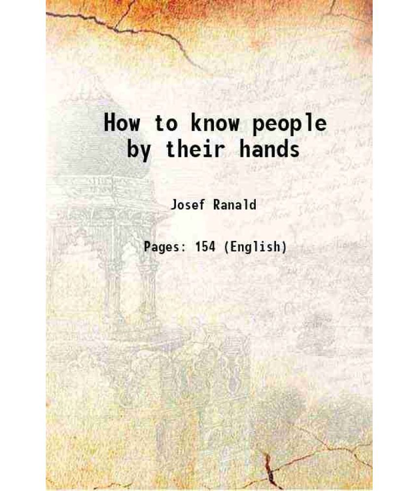     			How to know people by their hands 1938