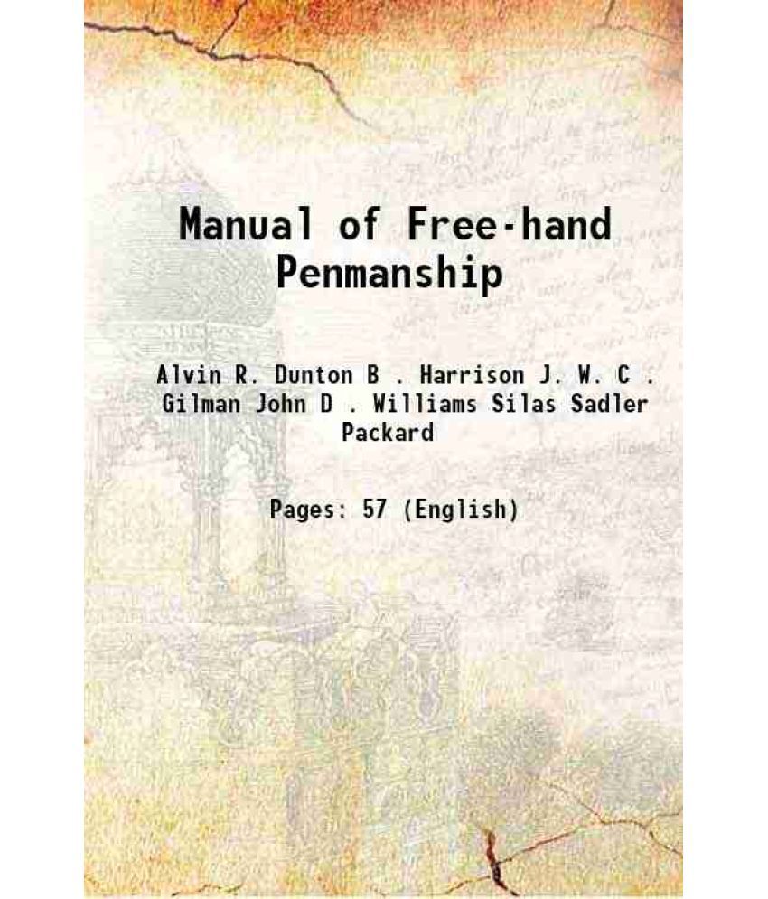     			Manual of Free-hand Penmanship 1877