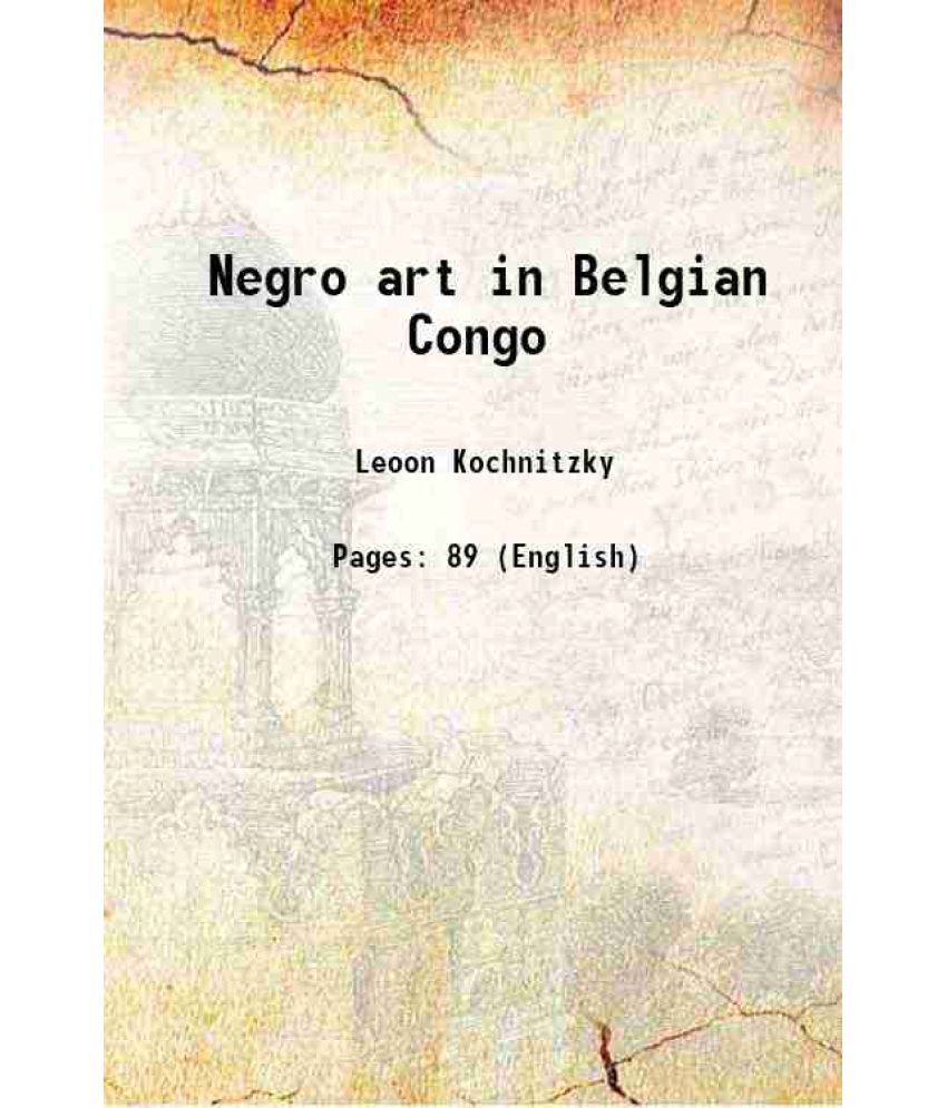     			Negro art in Belgian Congo 1952