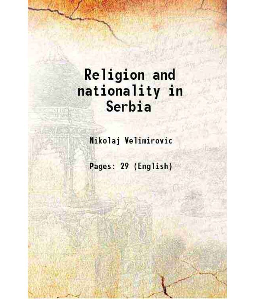     			Religion and nationality in Serbia 1915