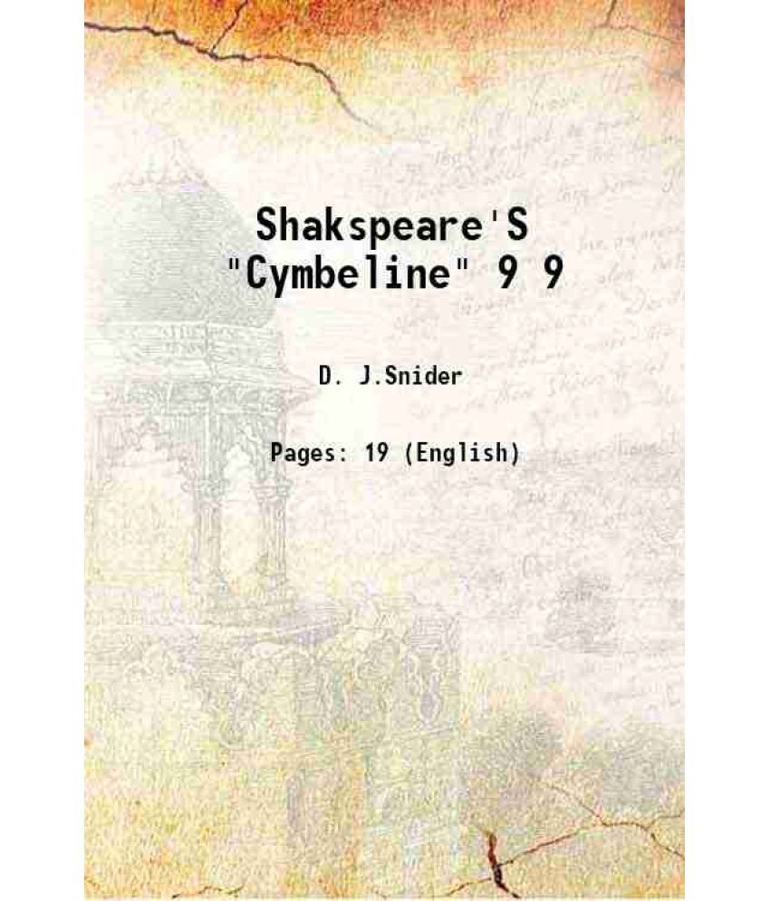     			Shakspeare'S "Cymbeline" Volume 9 1875