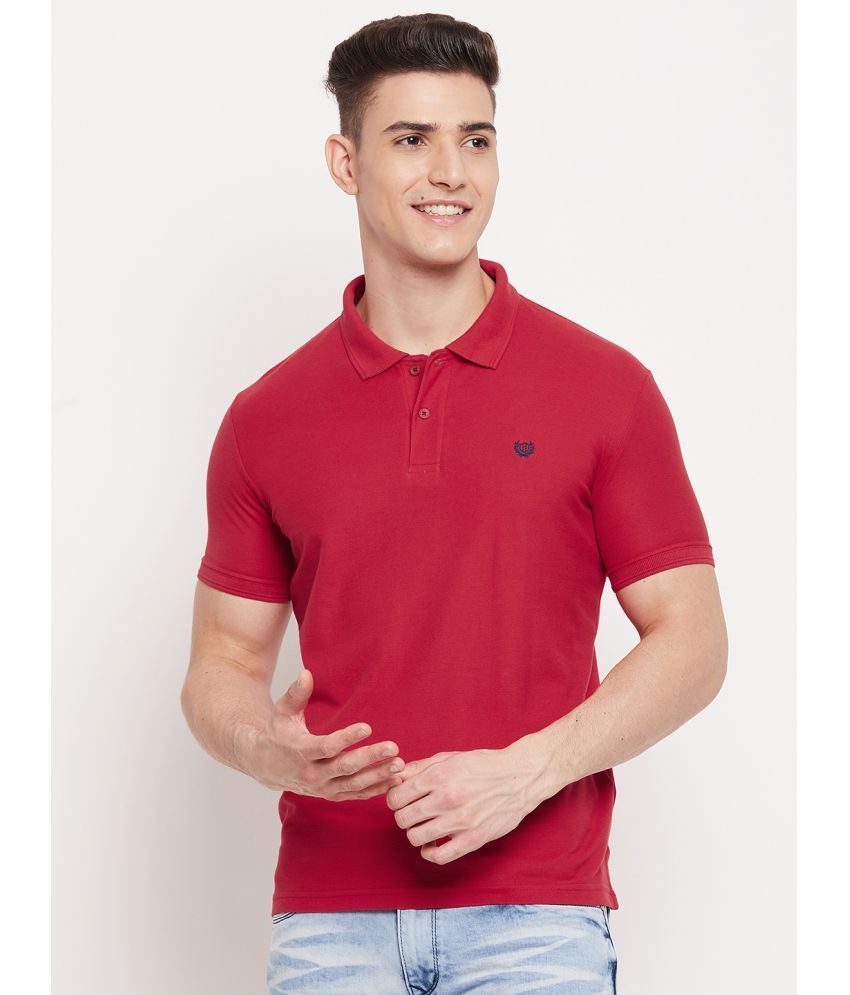     			Duke - Red Cotton Blend Slim Fit Men's Polo T Shirt ( Pack of 1 )