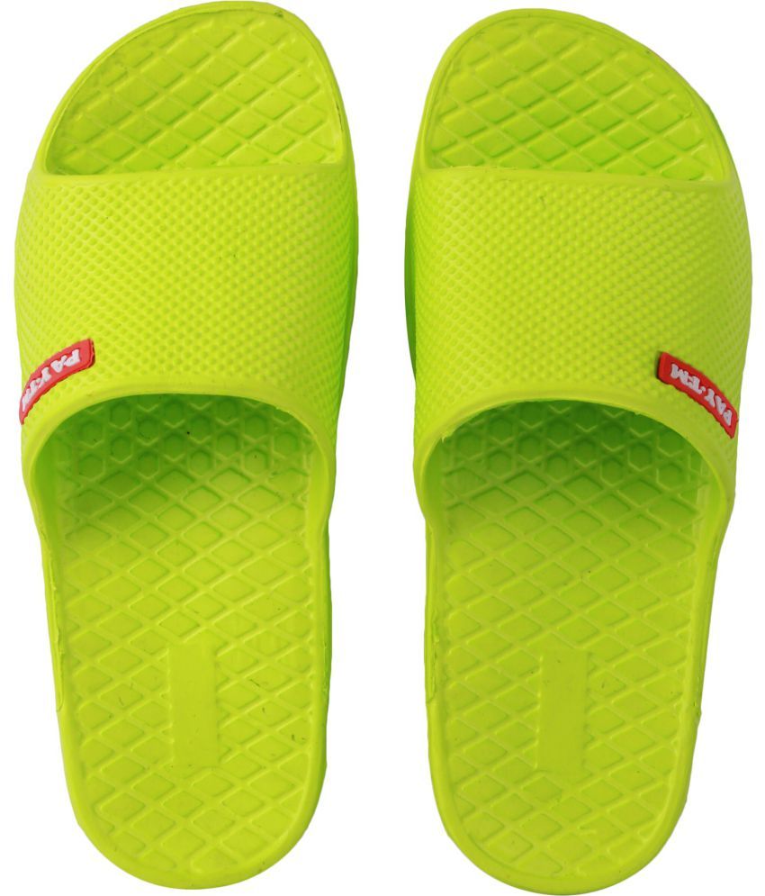     			Monoction - Green Men's Slide Flip Flop