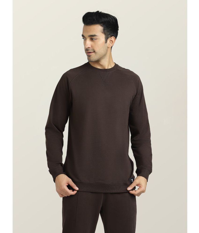     			XYXX - Brown Cotton Blend Regular Fit Men's Sweatshirt ( Pack of 1 )