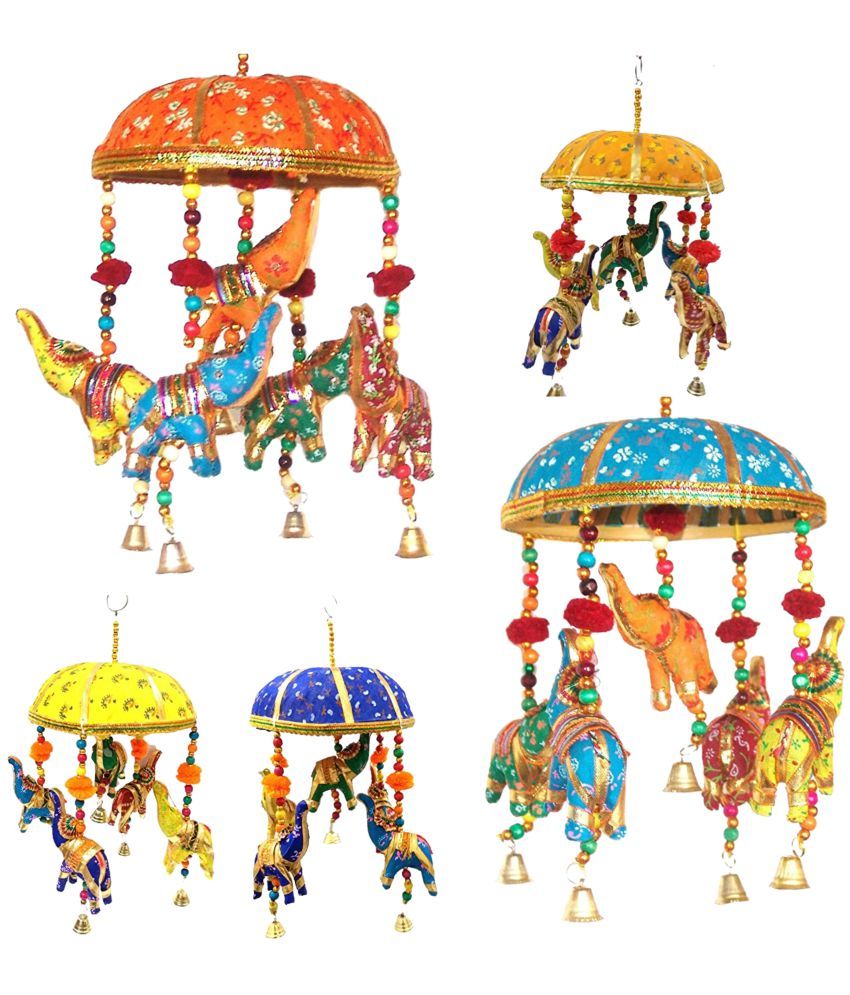 Suvasane Rajasthani Handmade Elephant Door Hanging Toran Door Hanging Multi Pack of 1 Buy