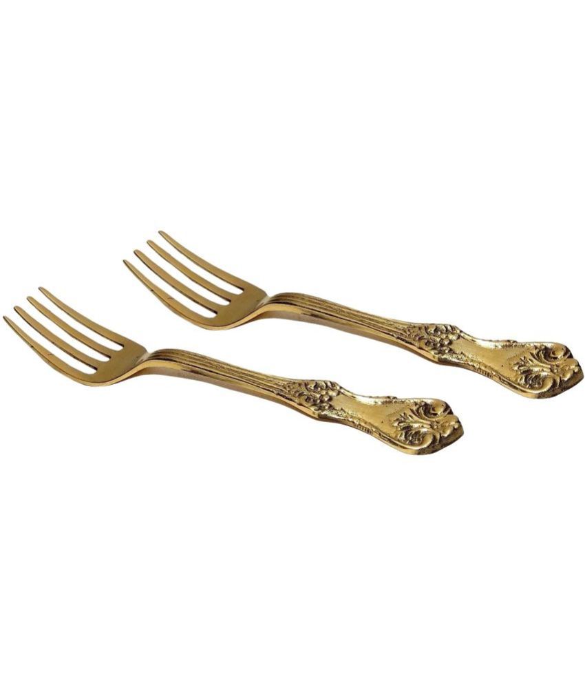     			A & H ENTERPRISES - Brass Brass Dessert Fork ( Pack of 2 )